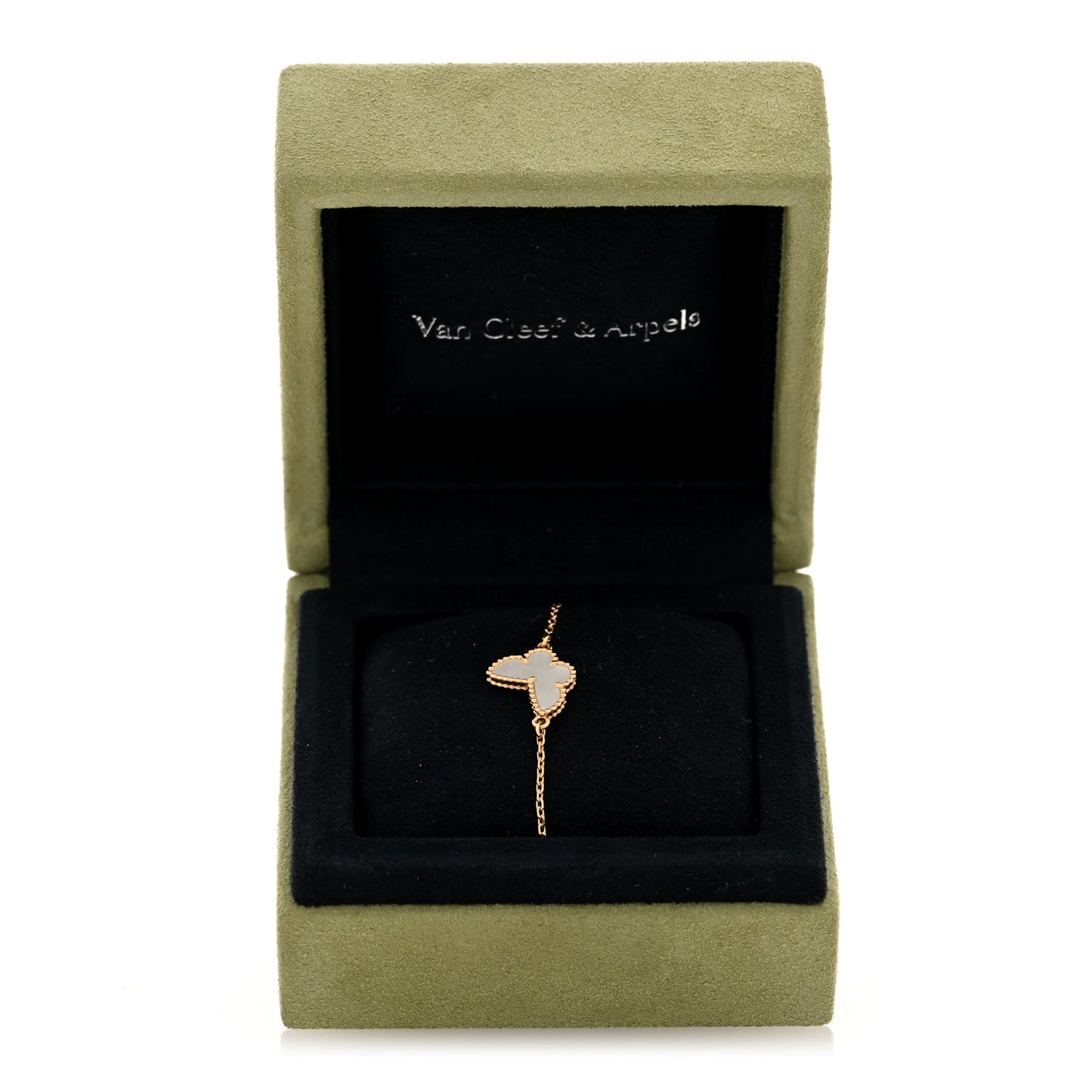 18K Yellow Gold Mother of Pearl Sweet Alhambra Butterfly Bracelet