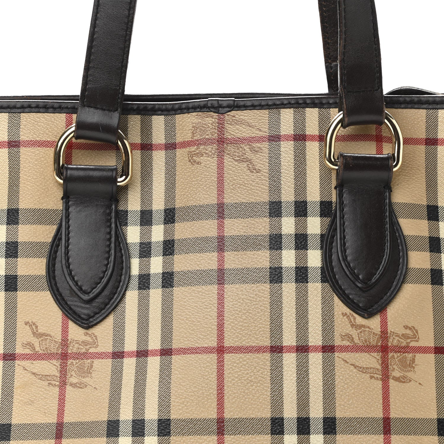 Burberry Haymarket Check Medium Regent Tote Chocolate 10 of 23