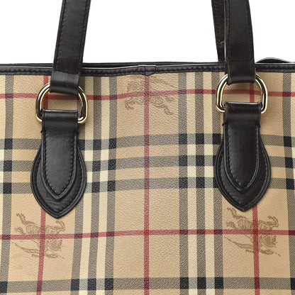 Burberry Haymarket Check Medium Regent Tote Chocolate 10 of 23