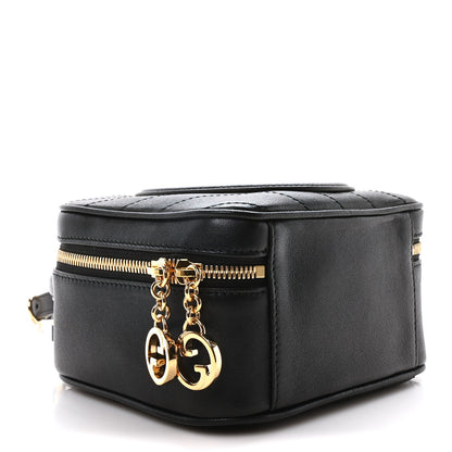 Gucci Sakai Be Green Calfskin Diagonal Stitched Blondie Top Handle Bag Black 4 of 10