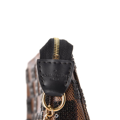 Louis Vuitton Damier Paillettes Mini Pochette Accessories Blue 6 of 8