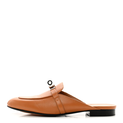 Hermes Heritage Calfskin Oz Mules 38 Natural 1 of 9