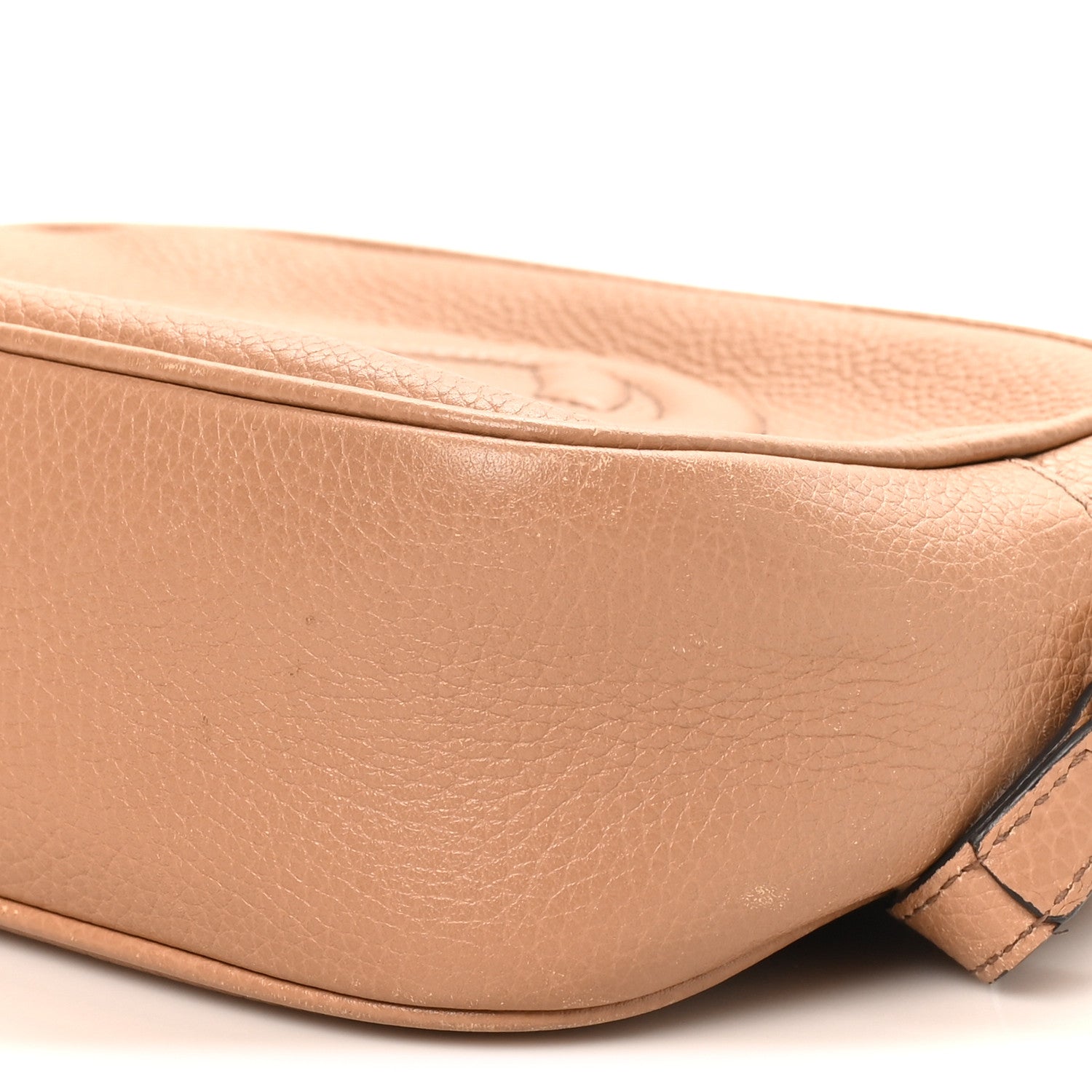 Gucci Pebbled Calfskin Small Soho Disco Bag Camelia 10 of 10