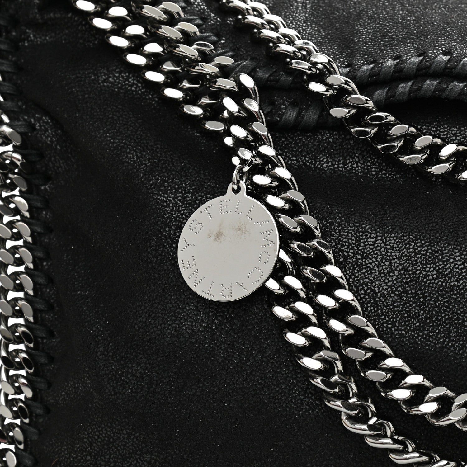 Stella McCartney Shaggy Deer Falabella Fold Over Tote Black 9 of 11