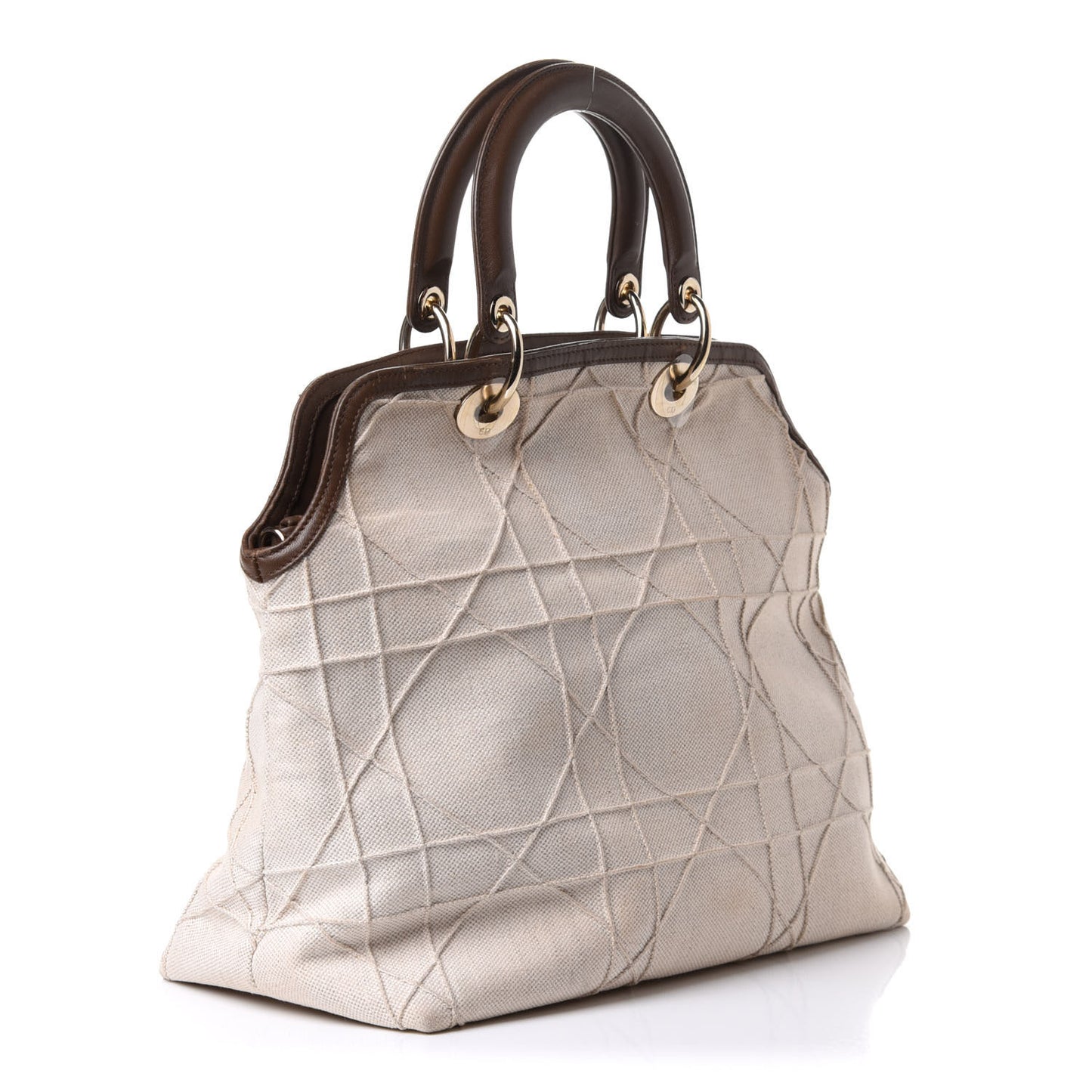 Canvas Cannage Medium Granville Tote Beige