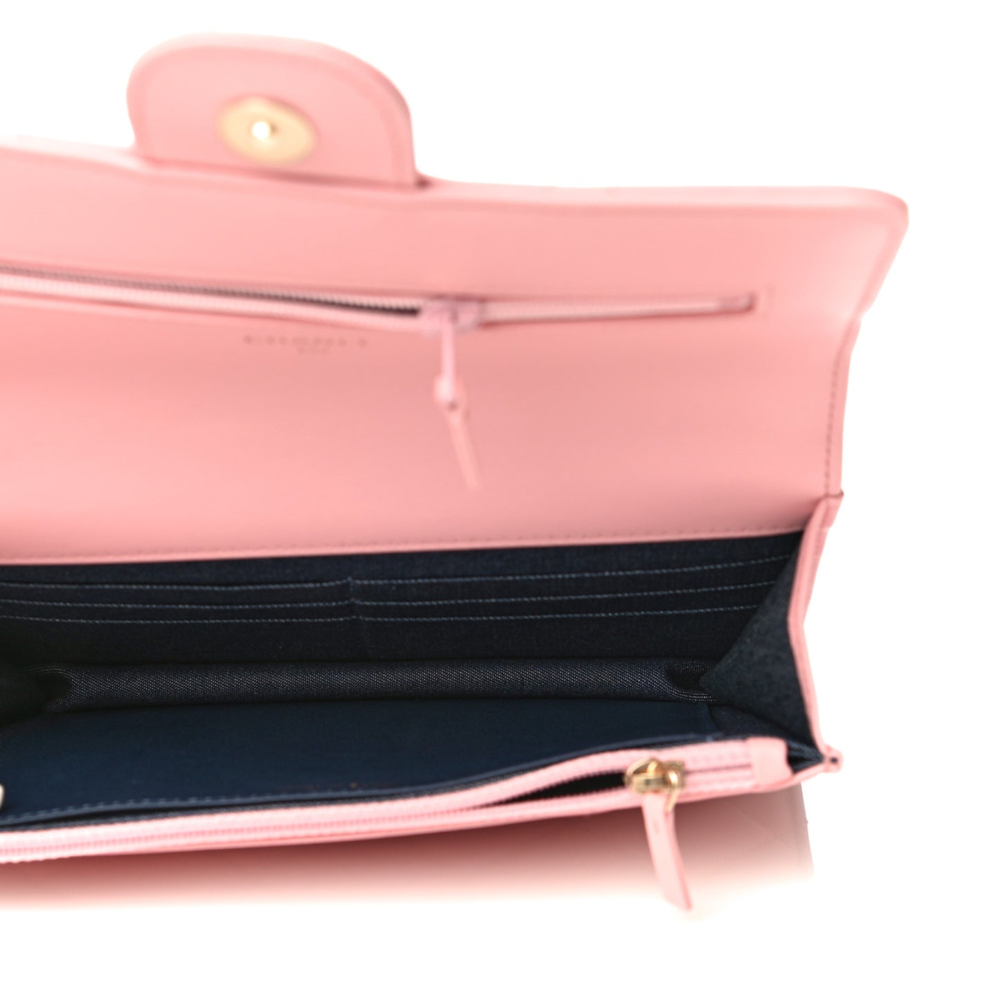 Lambskin Quilted Elegant Chain Wallet On Chain WOC Pink