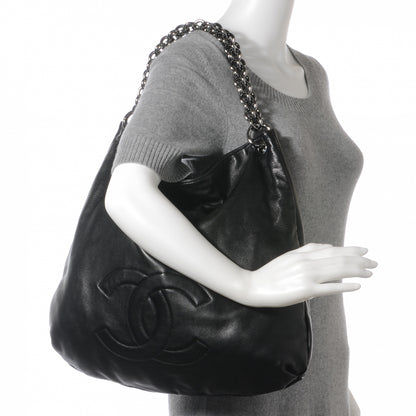 Chanel Lambskin Soft and Chain Large Hobo Black 2 of 7