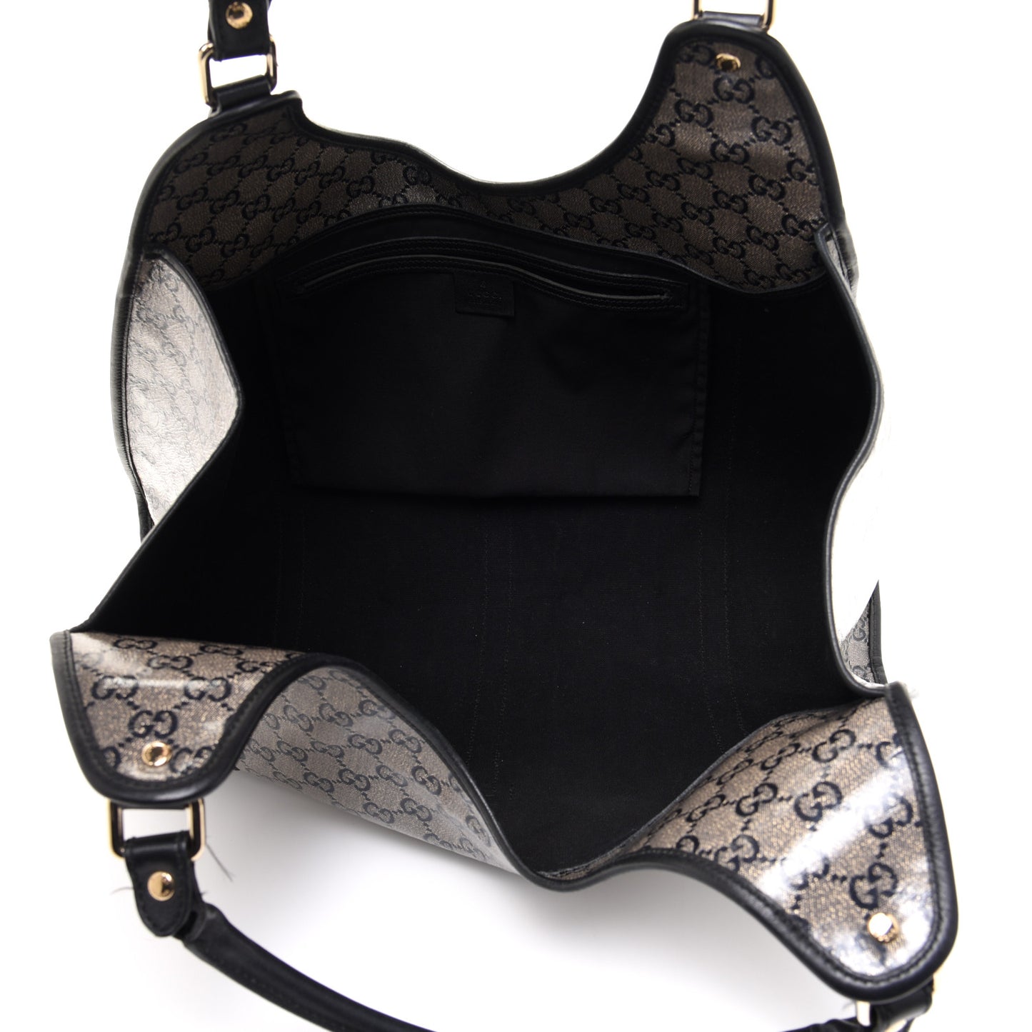 Crystal Monogram Large Joy Shoulder Bag Black