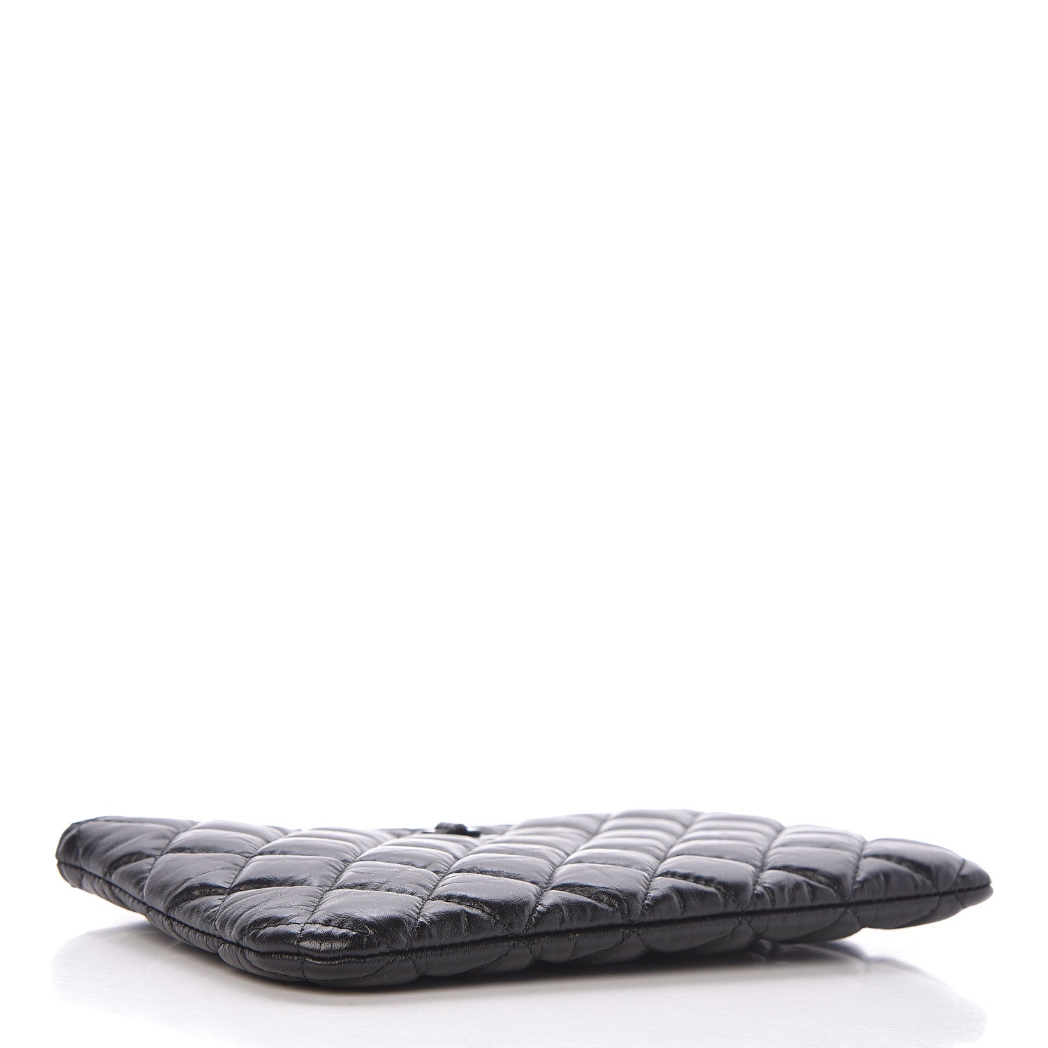 Chanel Aged Calfskin Quilted Medium Reissue Cosmetic Case So Black 4 of 8