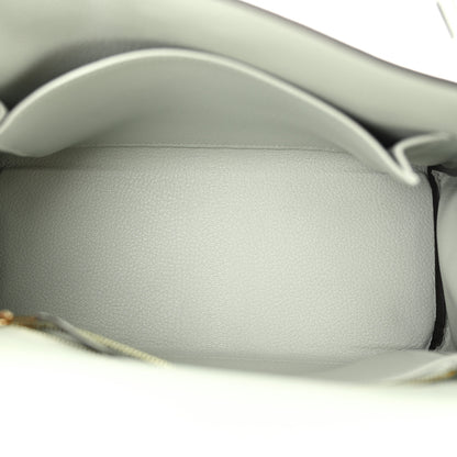 Hermes Togo Kelly Retourne 25 Gris Neve 5 of 11