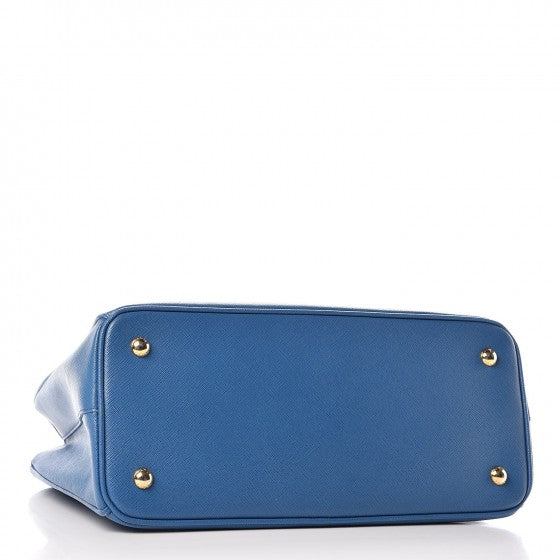 Prada Saffiano Lux Small Tote Cobalto 5 of 13