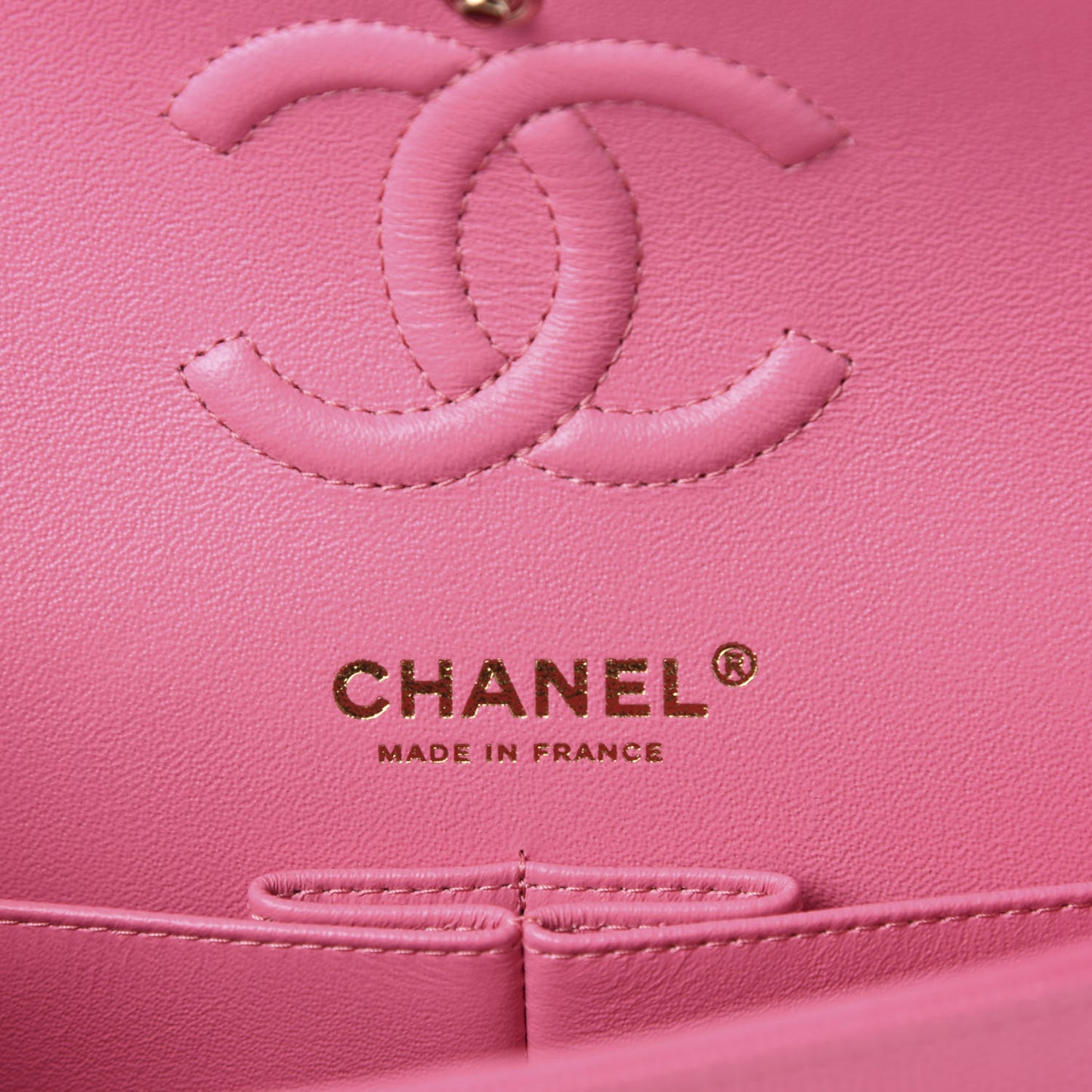 Caviar Quilted Small Double Flap Pink