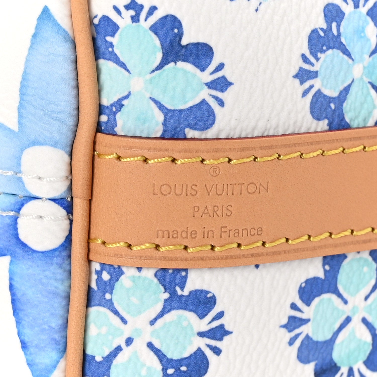Louis Vuitton Monogram Tiles By The Pool Speedy Bandouliere 25 Lagoon Blue 6 of 12