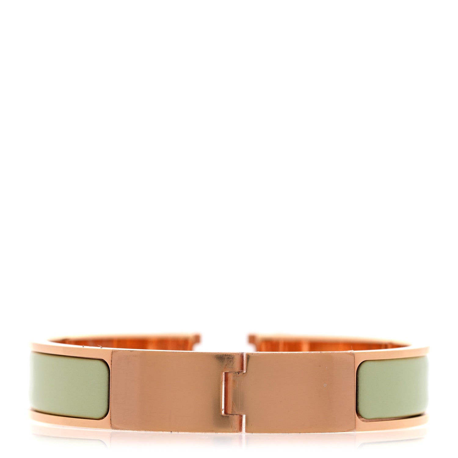 Hermes Enamel Narrow Clic Clac H Bracelet PM Vert Fizz 3 of 4