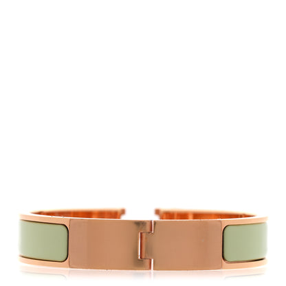 Hermes Enamel Narrow Clic Clac H Bracelet PM Vert Fizz 3 of 4