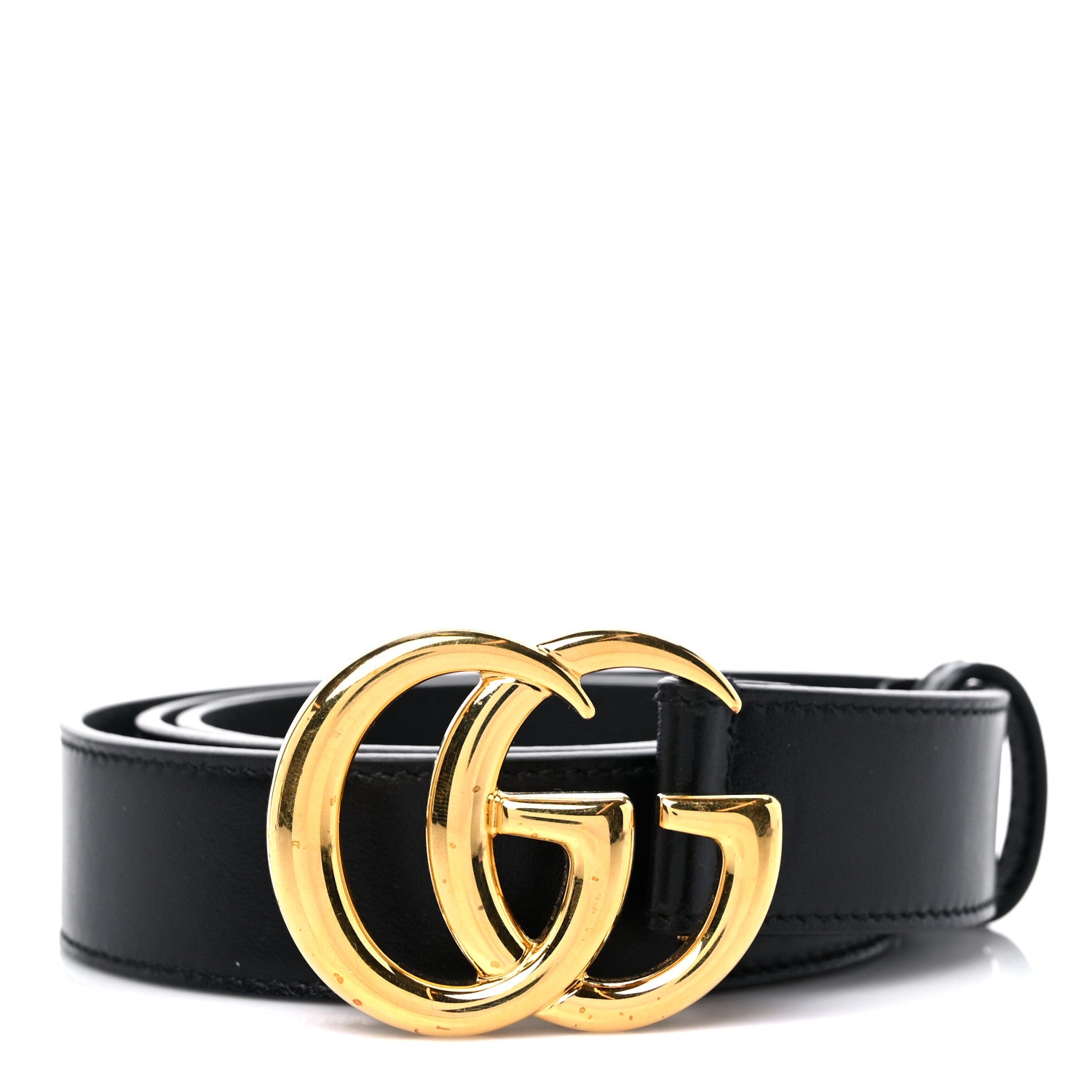 Gucci Plutone Calfskin Double G 30mm Belt 90 36 Black 1 of 6