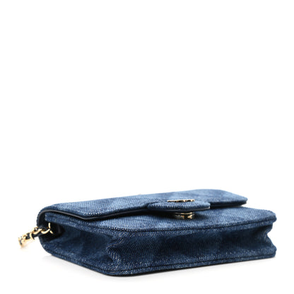 Chanel Denim Printed Belt Bag Dark Blue 3 of 11