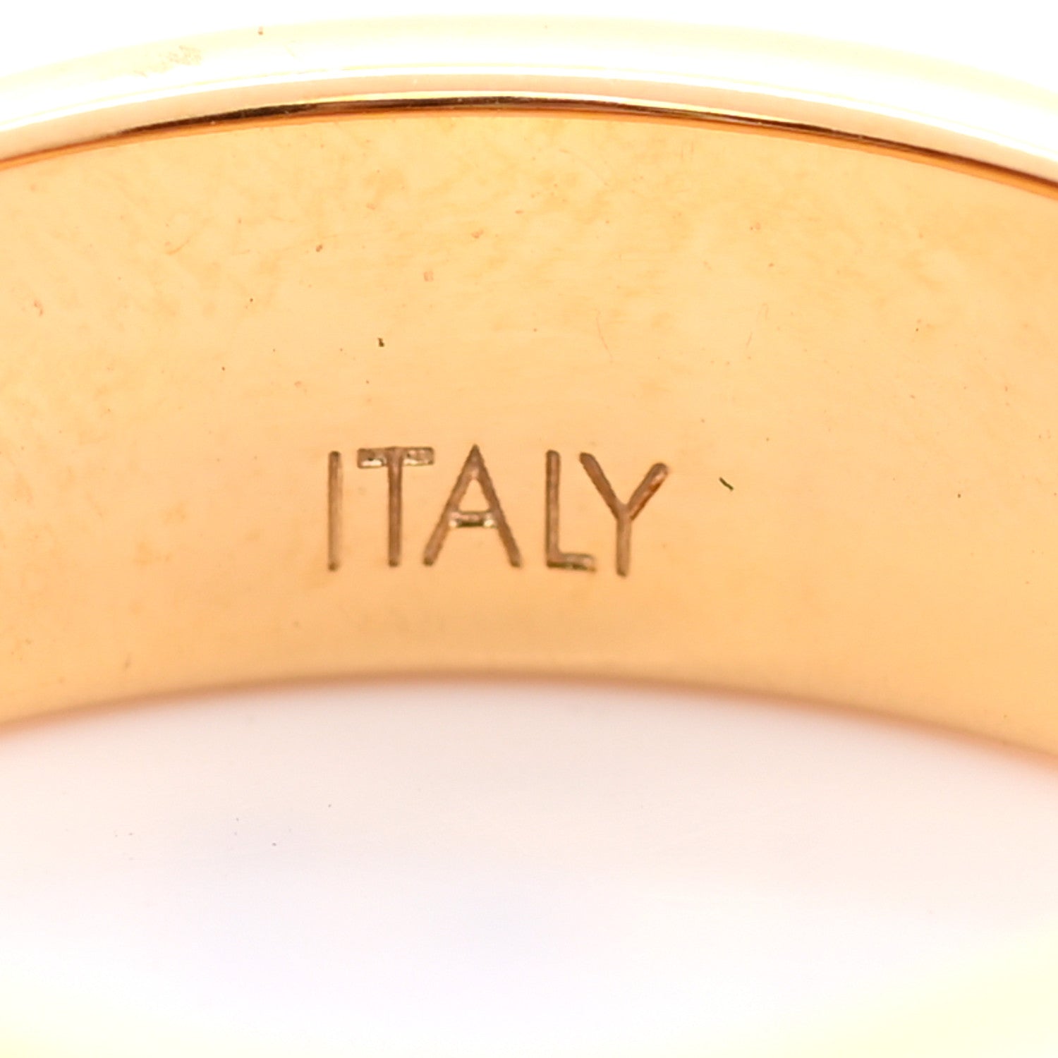 Louis Vuitton Brass Monogram Engraved Nanogram Ring M Gold 6 of 8