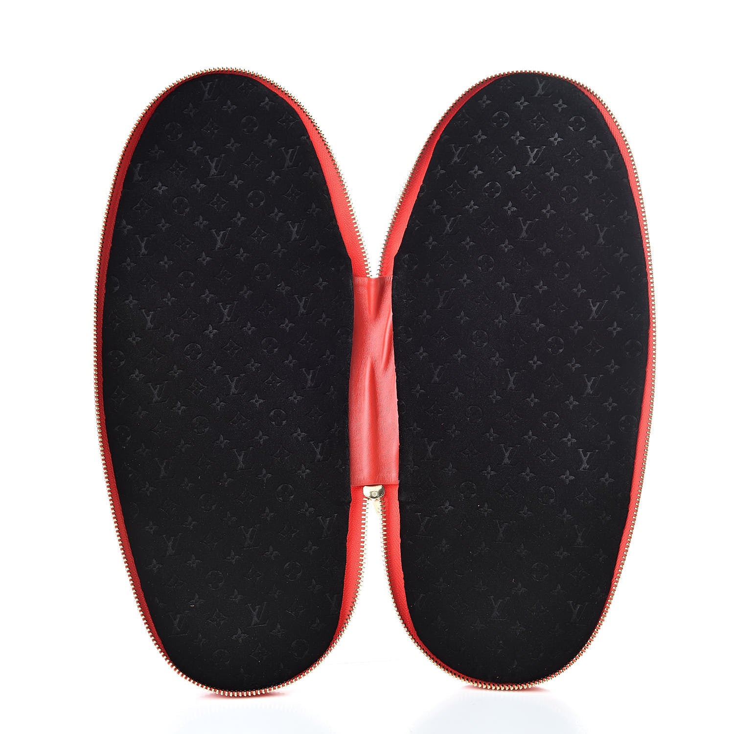 Louis Vuitton X SUPREME Lambskin Slipper Travel Case Red 5 of 8