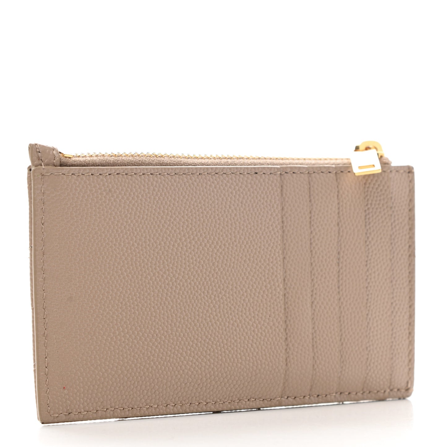 Monogram Grain de Poudre 5 Fragments Zip Pouch Card Holder Dark Latte