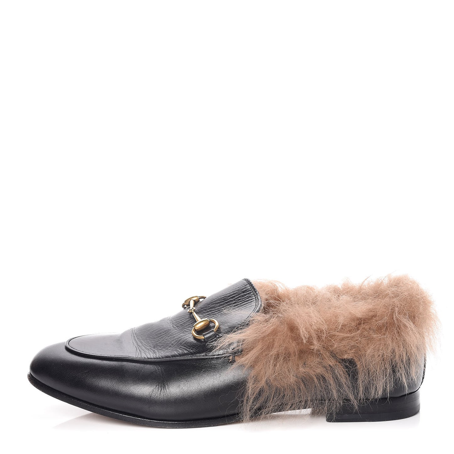 Malaga Kid Fur Womens Jordaan Loafers 39 Black Natural