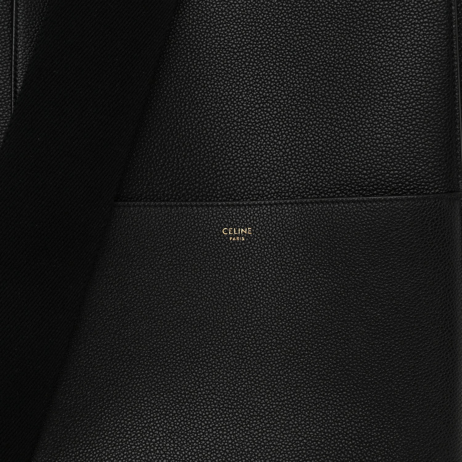 Celine Soft Grained Calfskin Sangle Bucket Bag Black 8 of 12