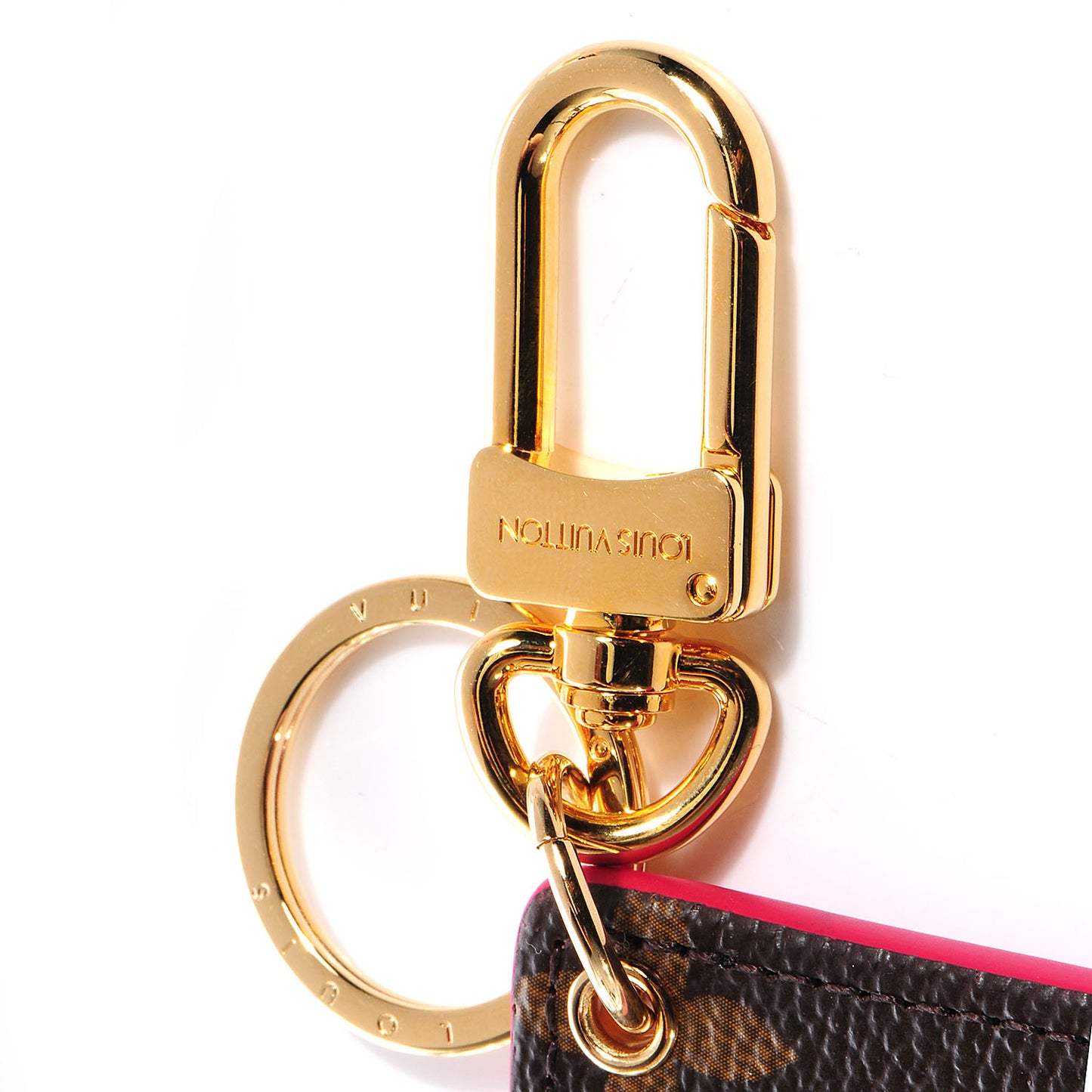 Monogram Illustre Carousel Bag Charm Key Ring Pink