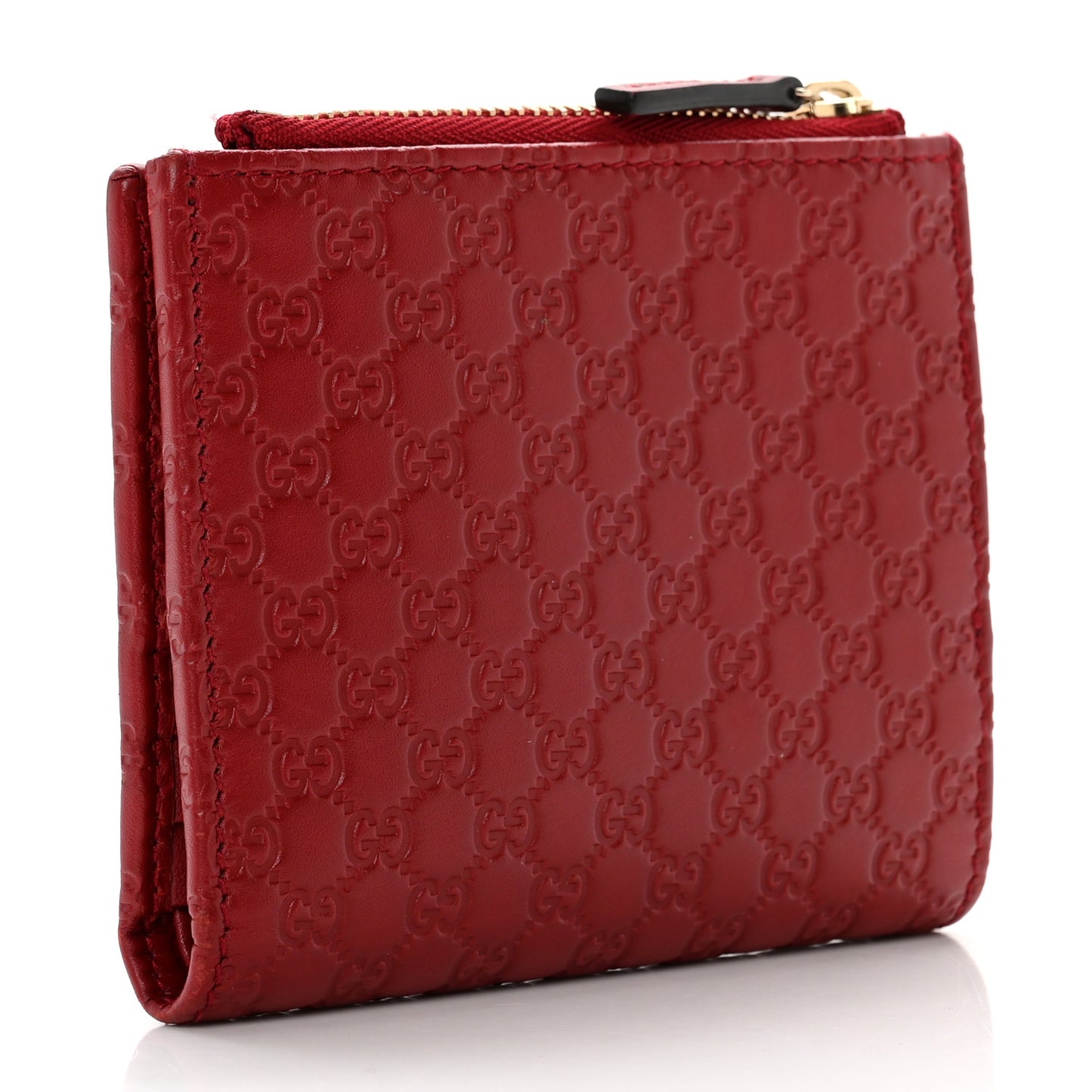 Microguccissima Bi-Fold Wallet Red