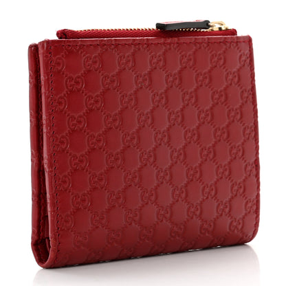 Gucci Microguccissima Bi-Fold Wallet Red 3 of 7