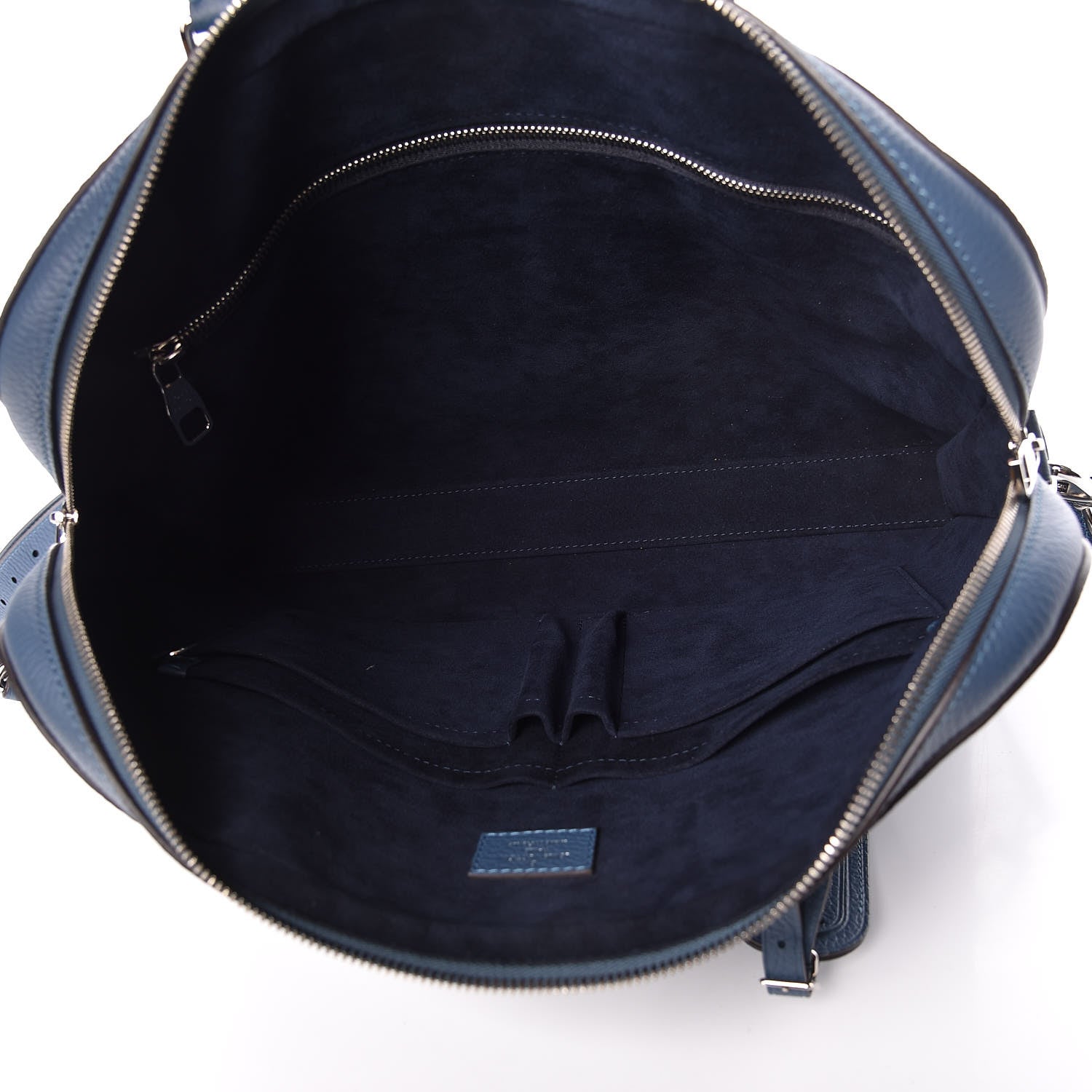 Louis Vuitton Taurillon Victor Briefcase Blue Gris 7 of 10