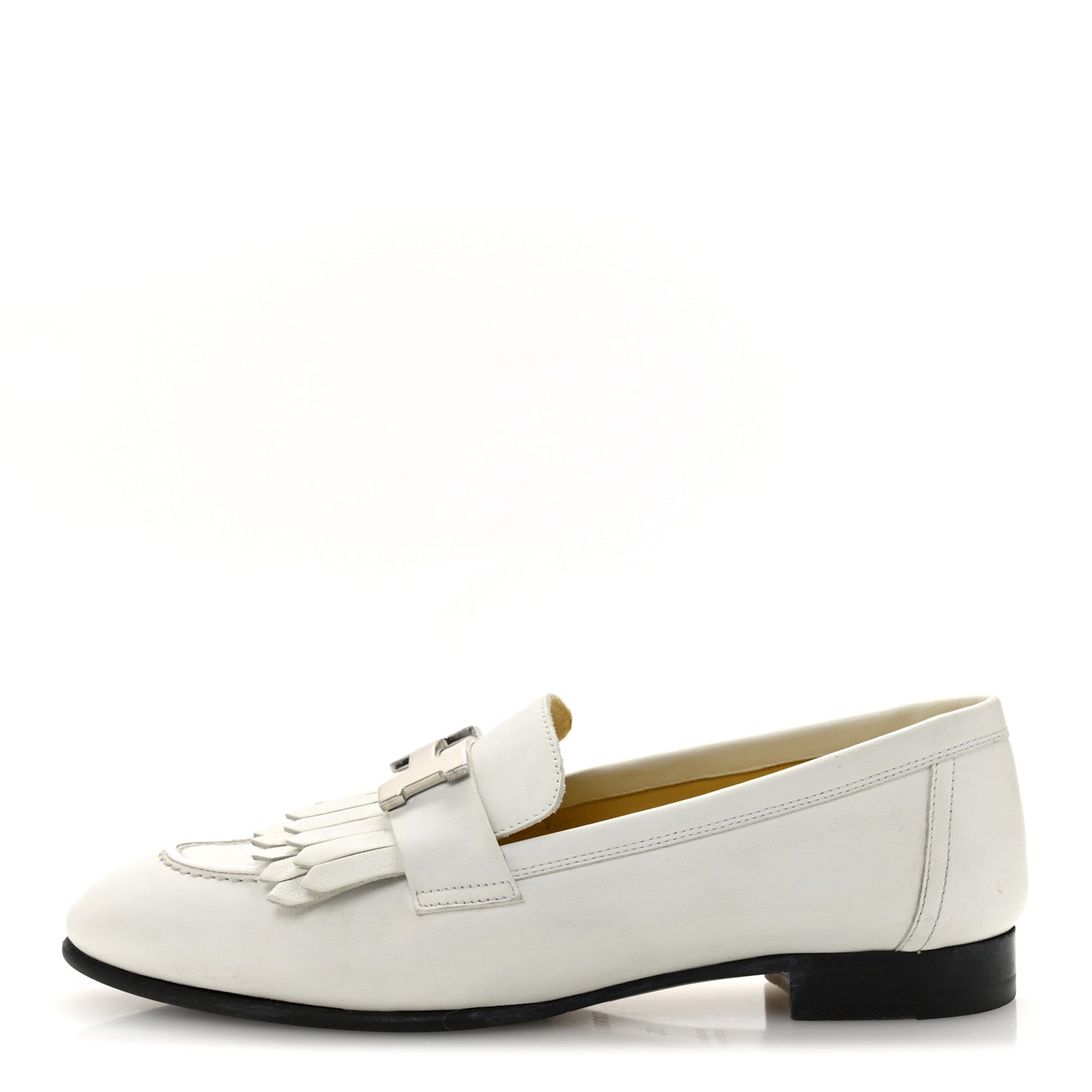 Calfskin Womens Royal Loafers 35 White