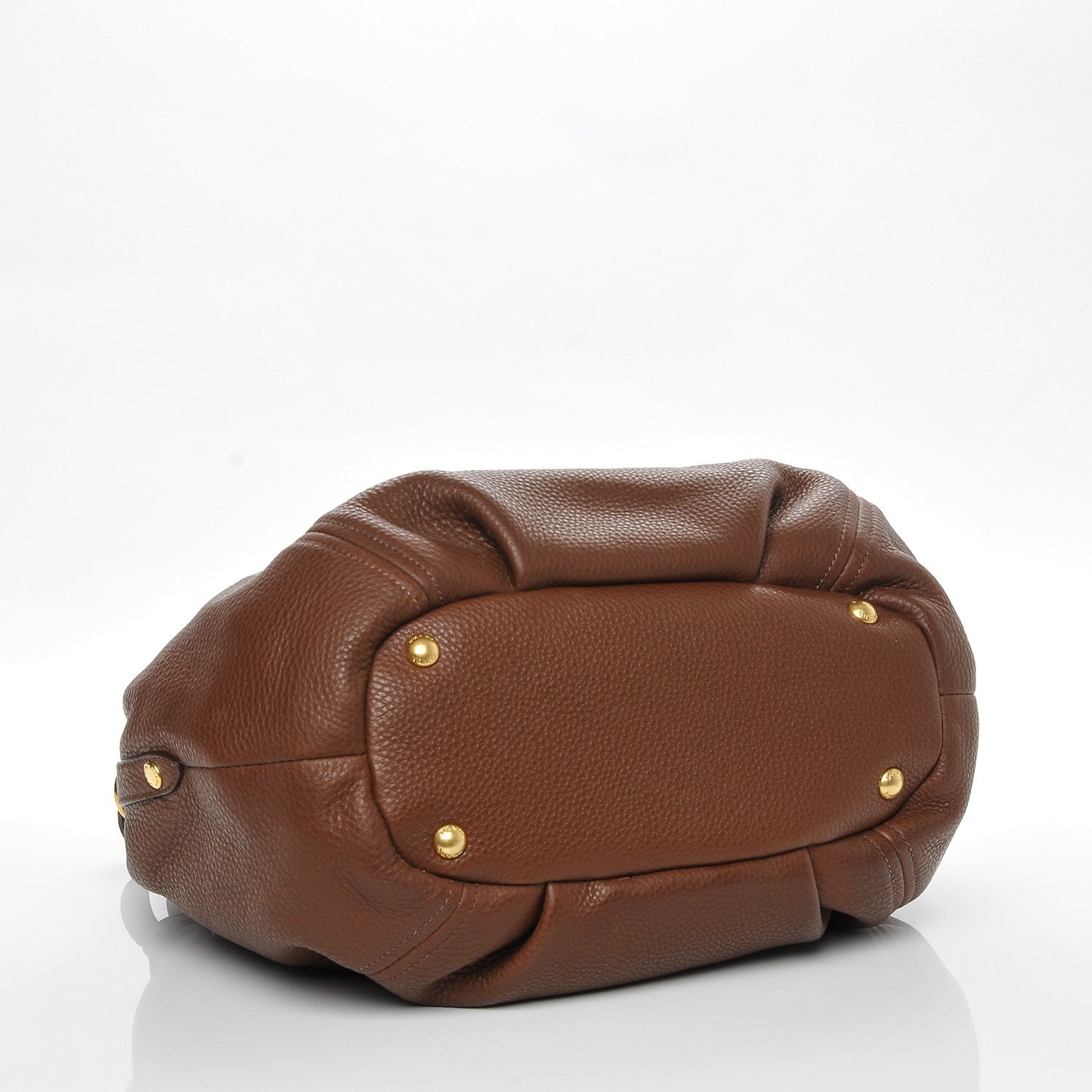 Prada Vitello Daino Tote Palissandro 4 of 9