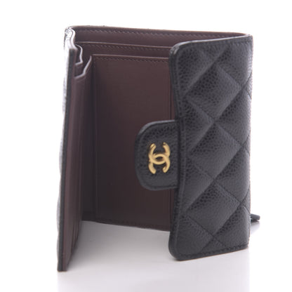 Chanel Caviar Quilted Compact Flap Wallet Black 5 of 8