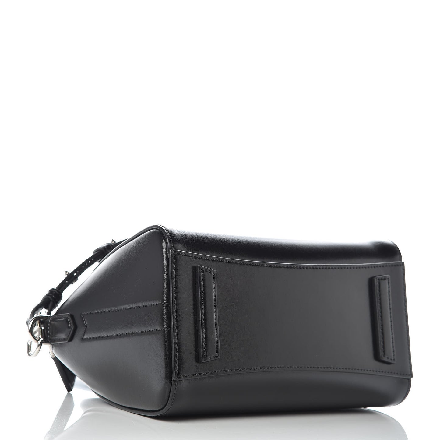 Shiny Lord Calfskin Mini Antigona Black