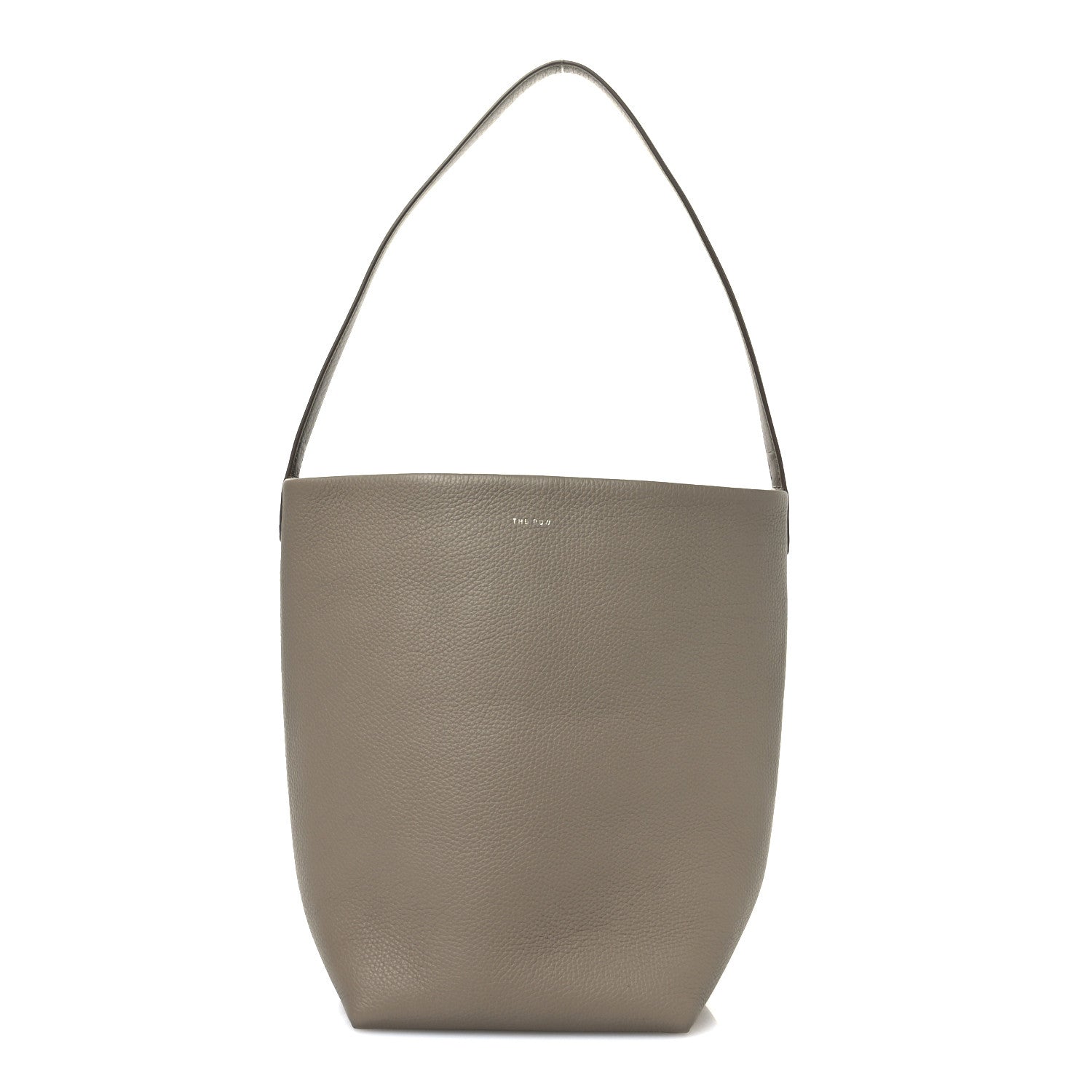 The Row Grained Calfskin Medium N/S Park Tote Dark Taupe 1 of 10