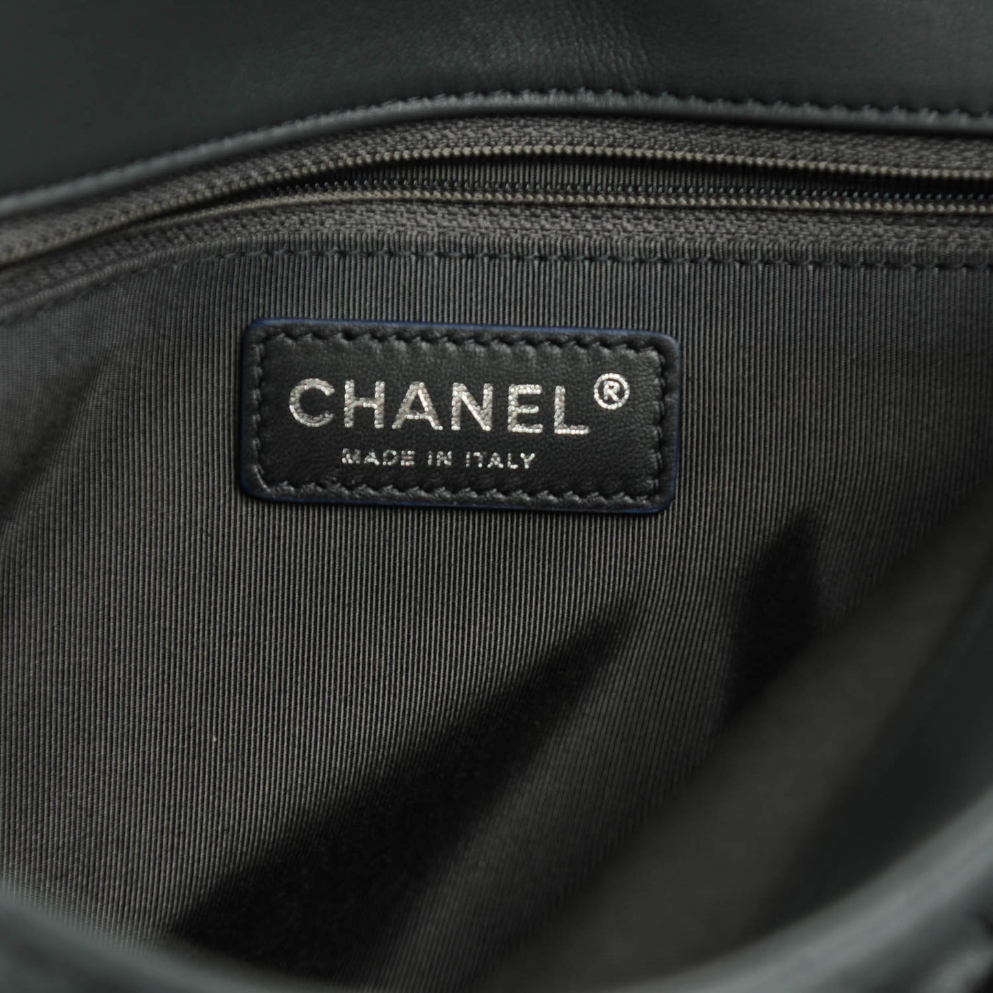 Lambskin Quilted Jumbo Multi Flap Bag Dark Grey