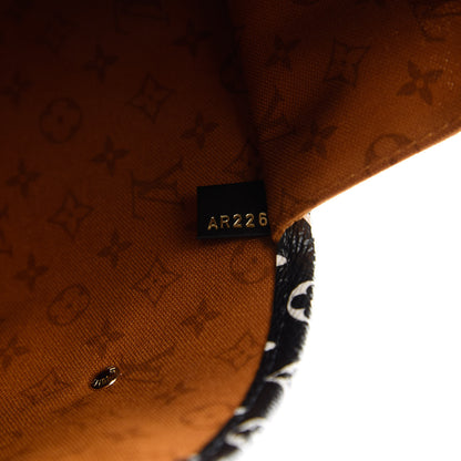 Louis Vuitton Monogram Giant Crafty Neverfull MM Creme Caramel 9 of 10