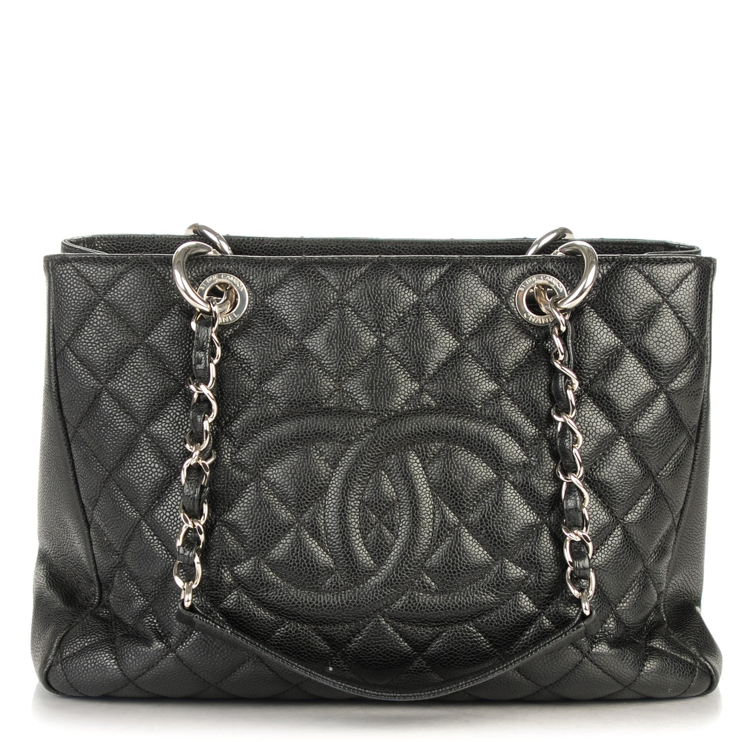 Chanel Caviar Quilted Grand Shopping Tote GST Black 1 of 7