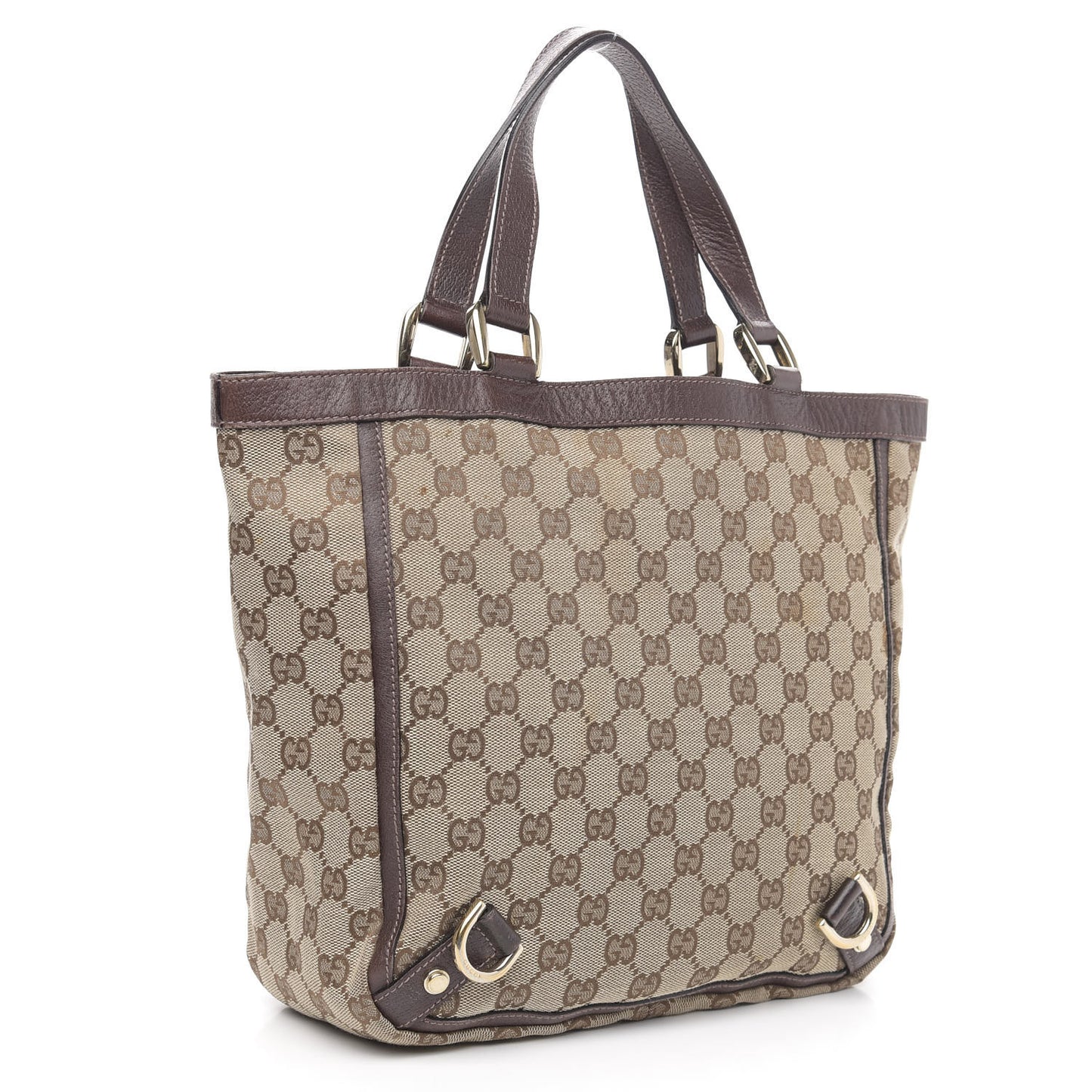Monogram Small Abbey Tote Dark Brown