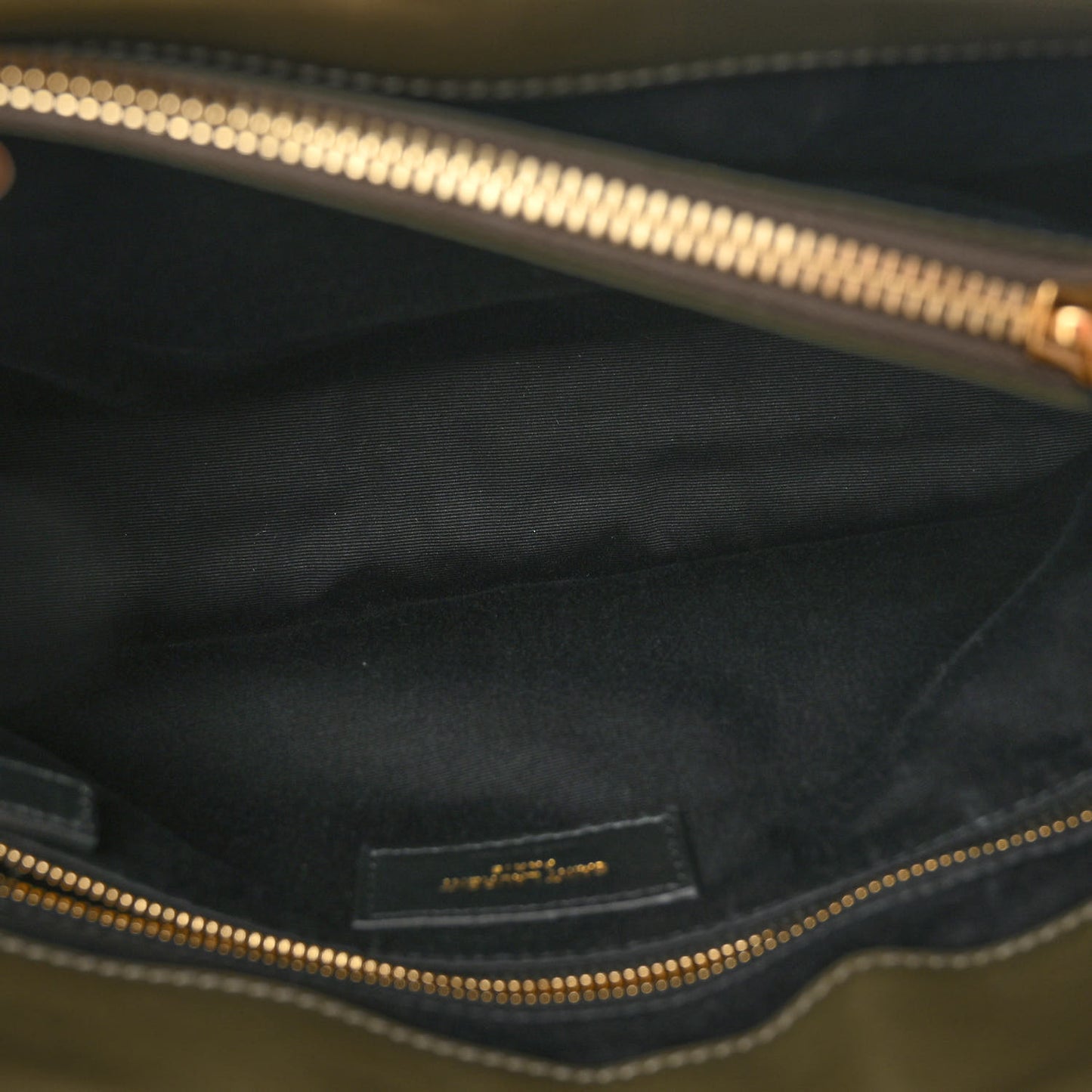 Calfskin Y Quilted Monogram Medium Loulou Chain Satchel Military Olive