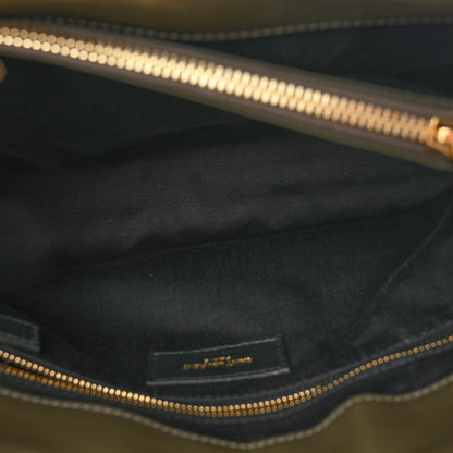 Saint Laurent Calfskin Y Quilted Monogram Medium Loulou Chain Satchel Military Olive 6 of 11