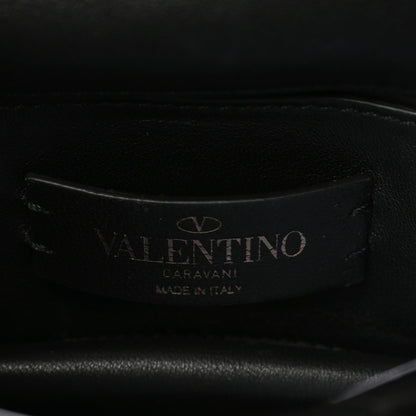 Valentino Garavani Nappa Monochrome Mini Roman Stud The Shoulder Bag Black 8 of 9