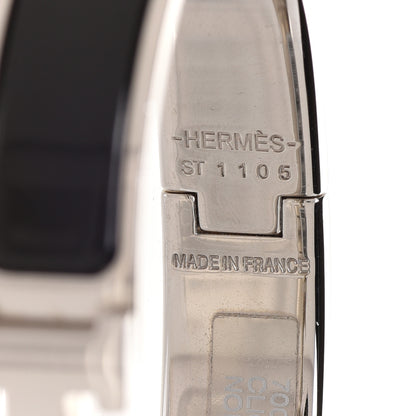 Hermes Enamel Narrow Clic Clac H Bracelet PM Black 5 of 6