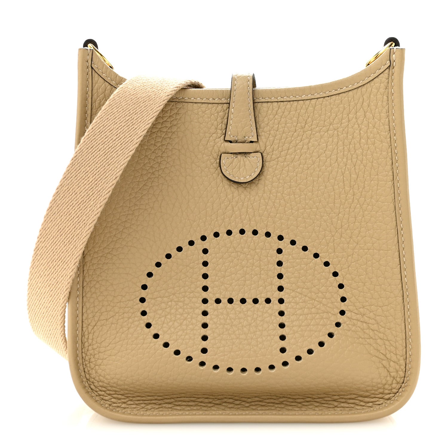 Hermes Taurillon Clemence Evelyne TPM Beige Marfa 1 of 10