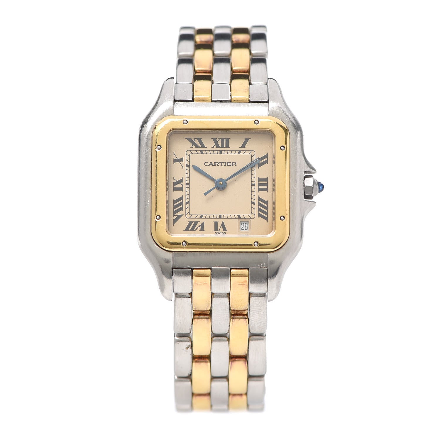 Cartier Stainless Steel 18K Yellow Gold 27mm Panthere Quartz Watch 1 of 5