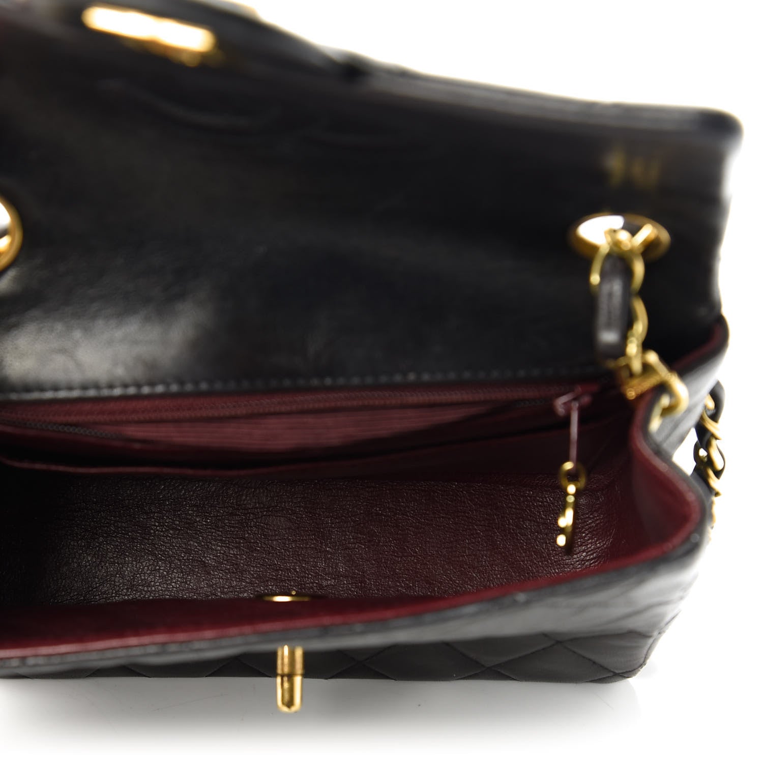 Chanel Lambskin Quilted Mini Square Flap Black 5 of 10