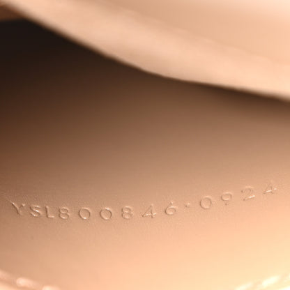 Saint Laurent Box Calfskin Mini Voltaire Top Handle Bag Dark Cork 7 of 10