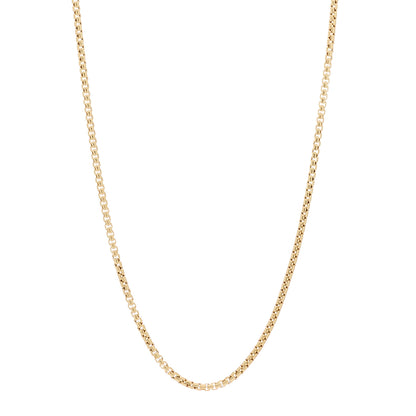 David Yurman 18K Yellow Gold 2.5mm Box Chain Necklace 20" 1 of 5