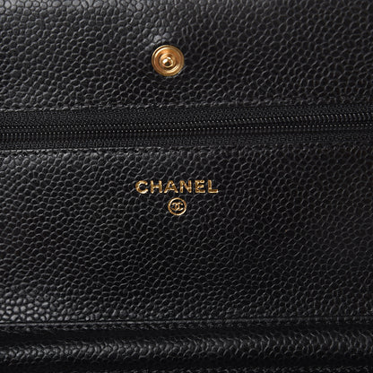 Chanel Caviar Quilted Wallet On Chain WOC Black 5 of 8