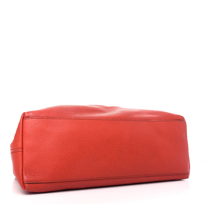 Gucci Pebbled Calfskin Medium Soho Chain Shoulder Bag Tabasco Red 4 of 11